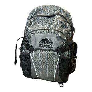 ROOTS Tech Zone Gray Black Backpack NEW